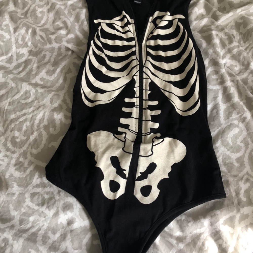 Black Skeleton Onesie